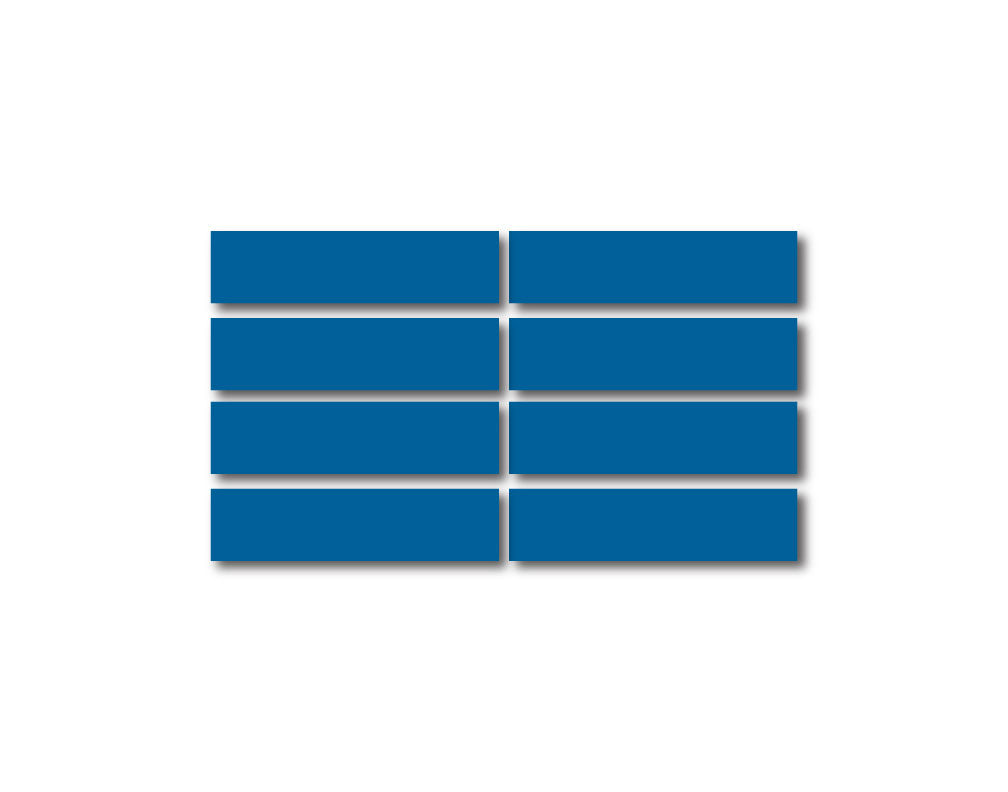 BLUE REFLECTIVE HELMET BAR 8 PACK