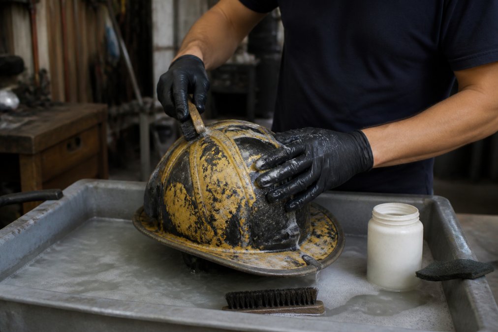 How to Strip Paint From Fire Helmets