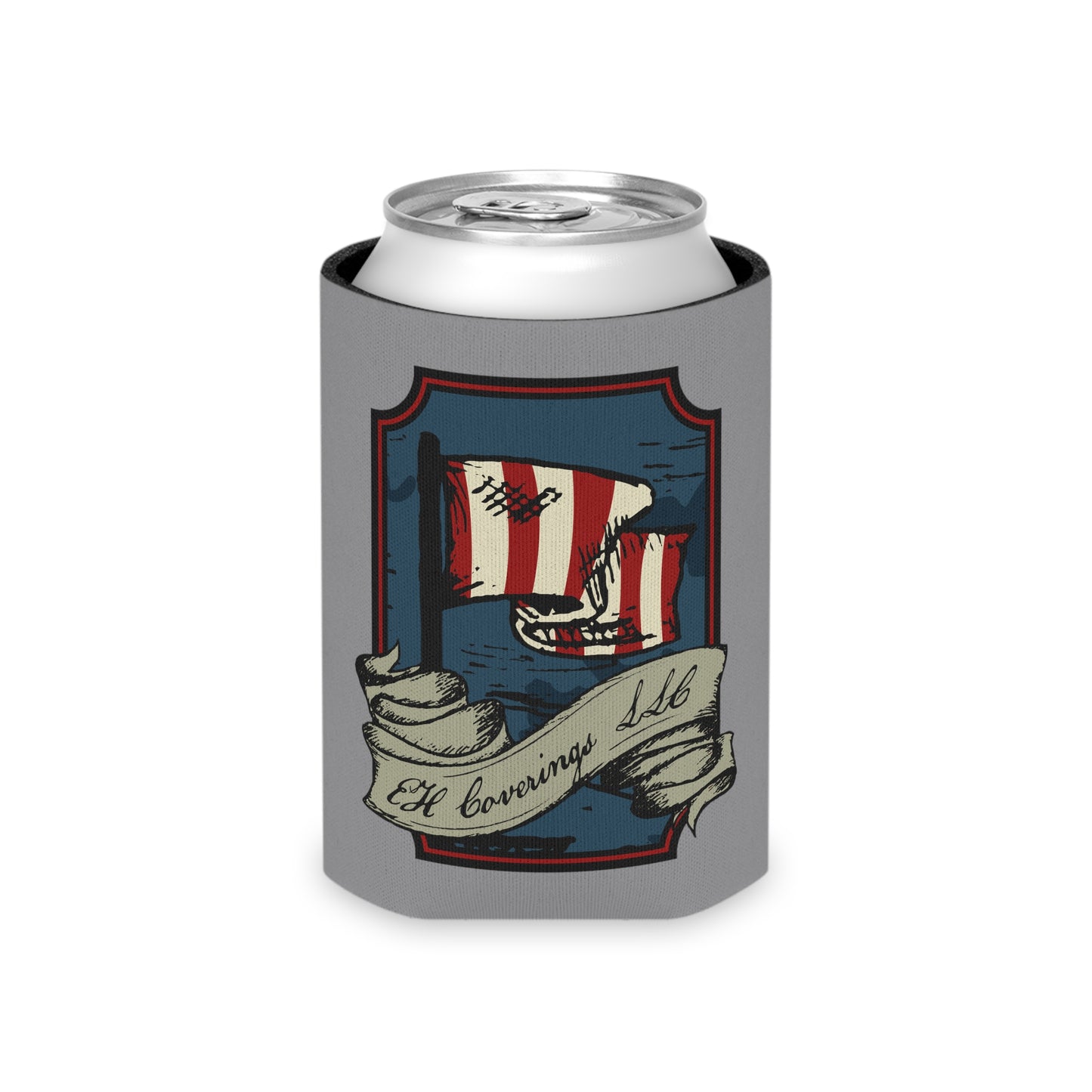 Gray Liberty Koozie