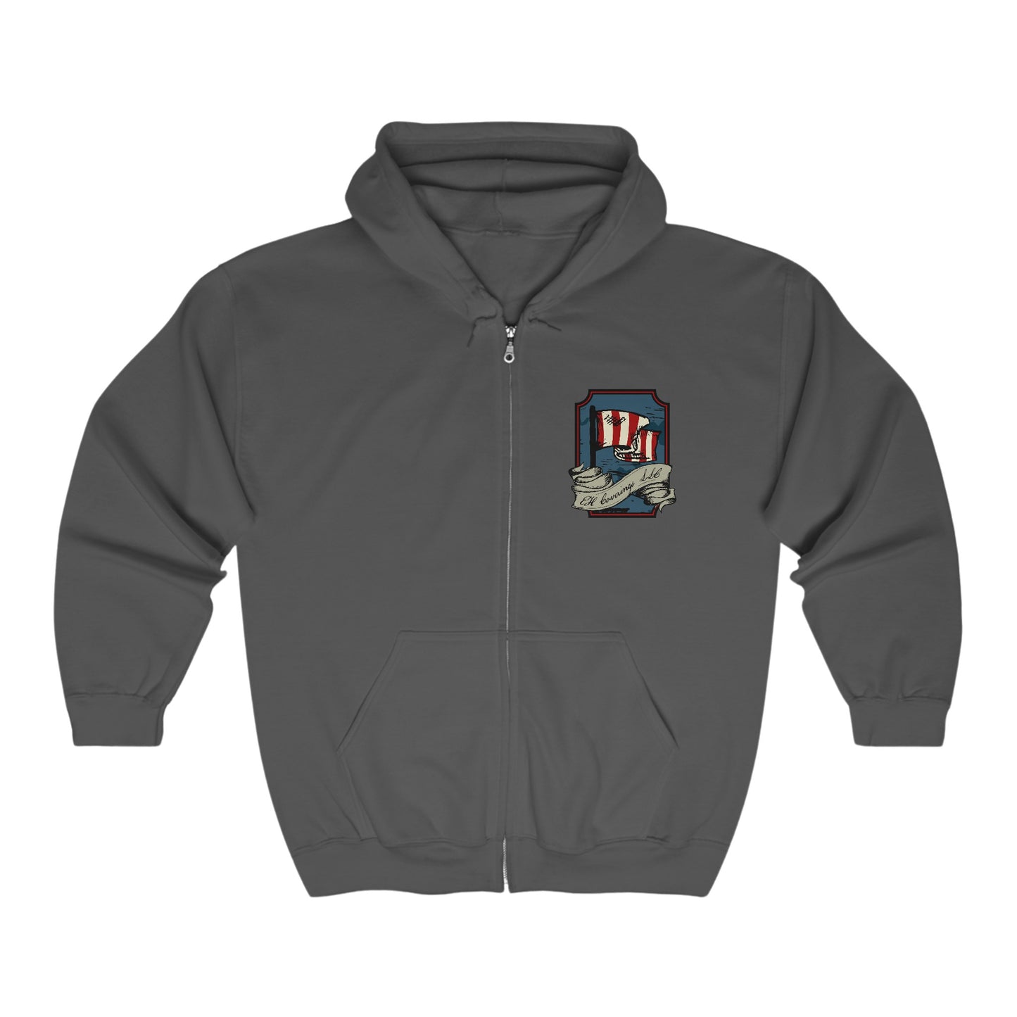 Tea Party Heavy Blend™ Full Zip Hooded Sweatshirt