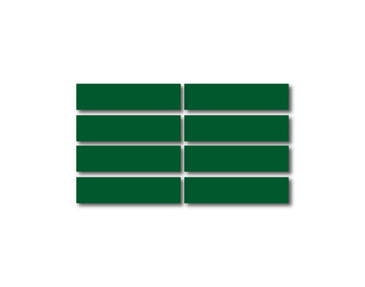 DARK GREEN REFLECTIVE HELMET BAR 8 PACK