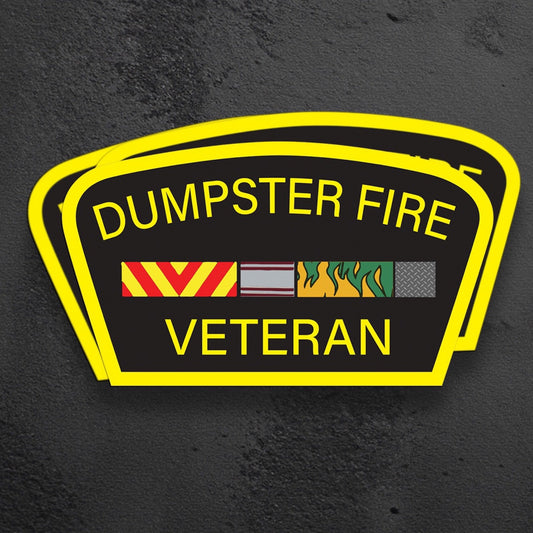 Dumpster Fire Veteran 1.0 Sticker