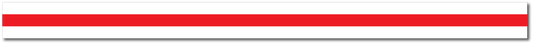 WHITE AND RED TRIPLE STRIPE REFLECTIVE HELMET TRIM